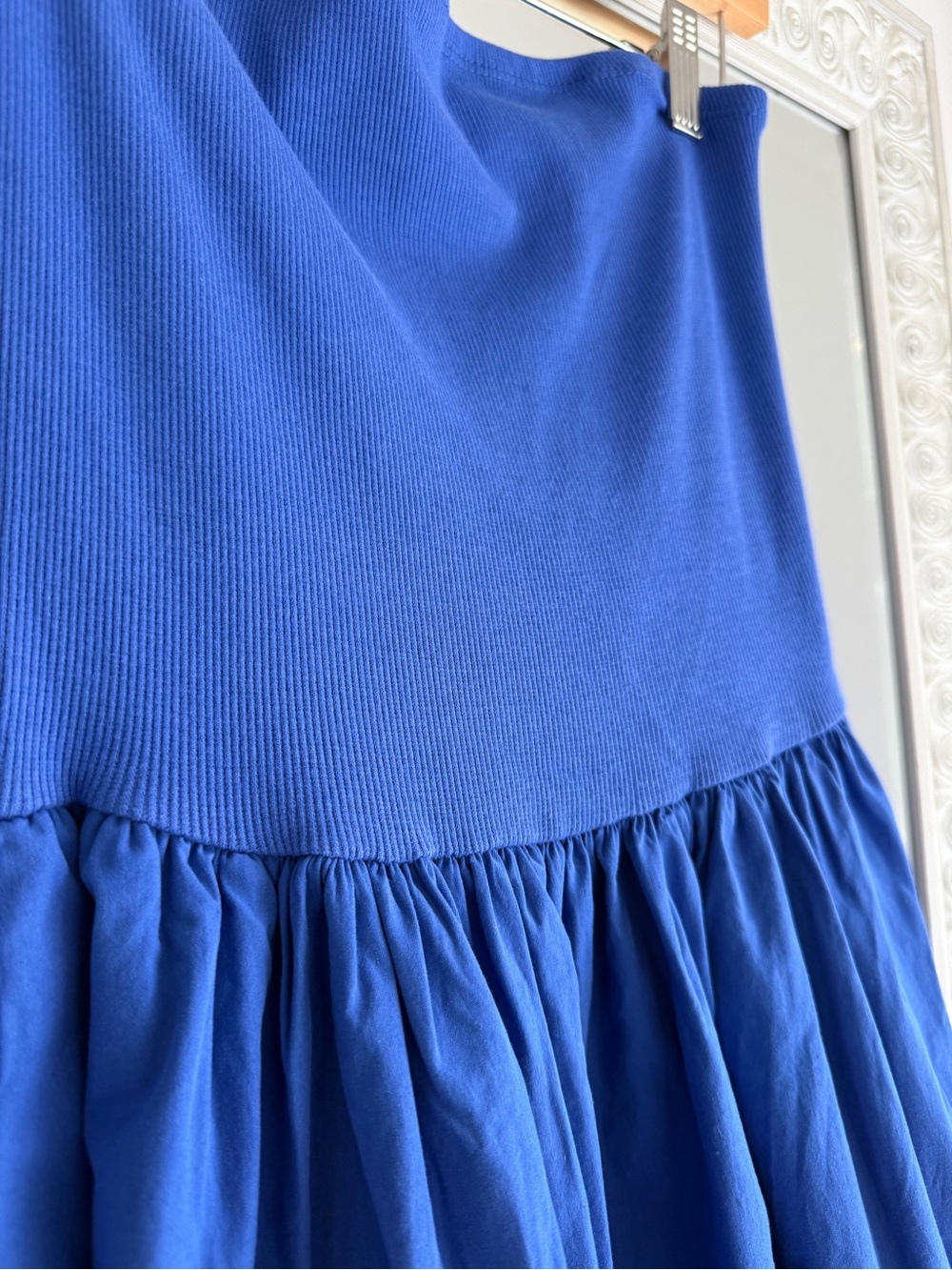 Long Full Skirt Cotton Maxi Strapless Dress Size Small Cotton - Picture 8 of 8